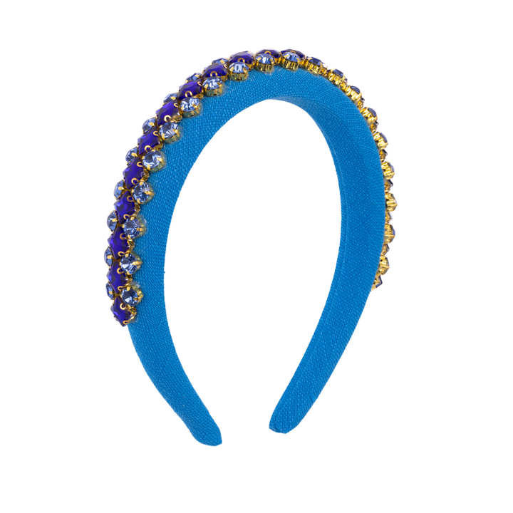 Alina Blue Crystal Headband